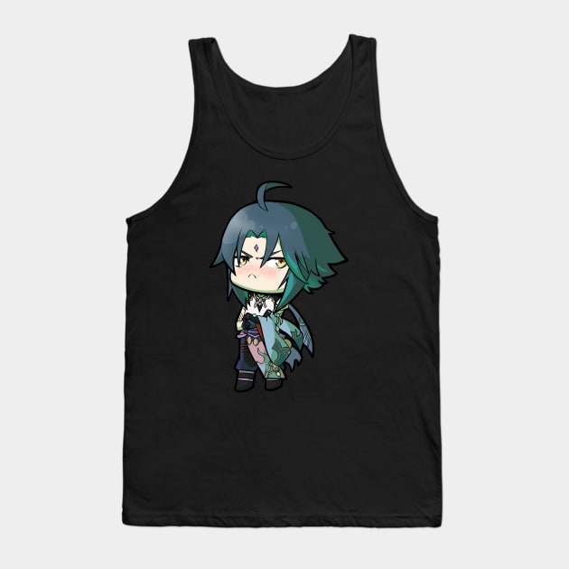 Chibi Xiao - Genshin Impact Tank Top by MangaXai